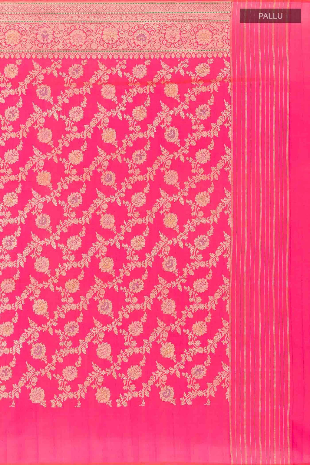 Pink Banarasi Silk Saree
