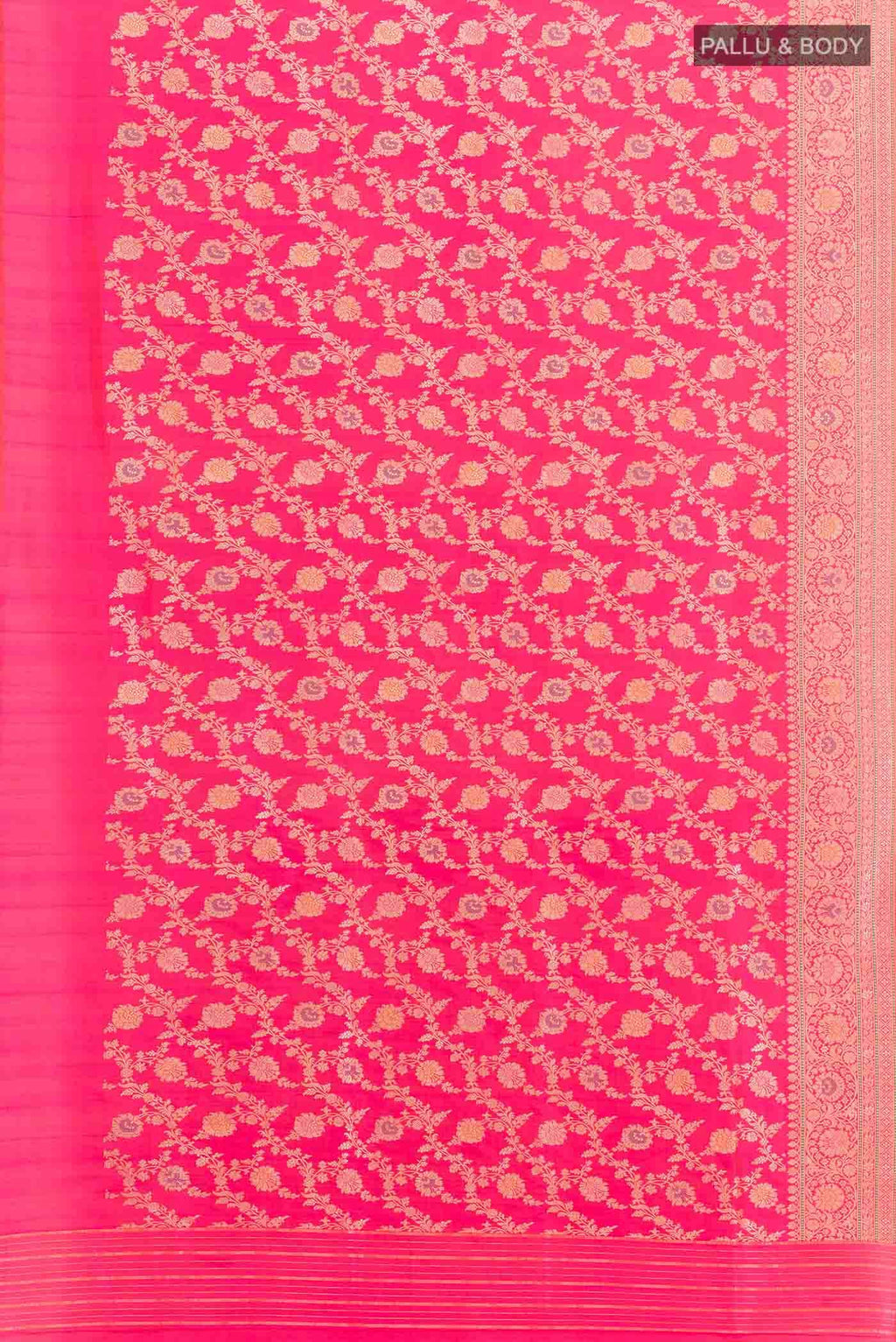 Pink Banarasi Silk Saree