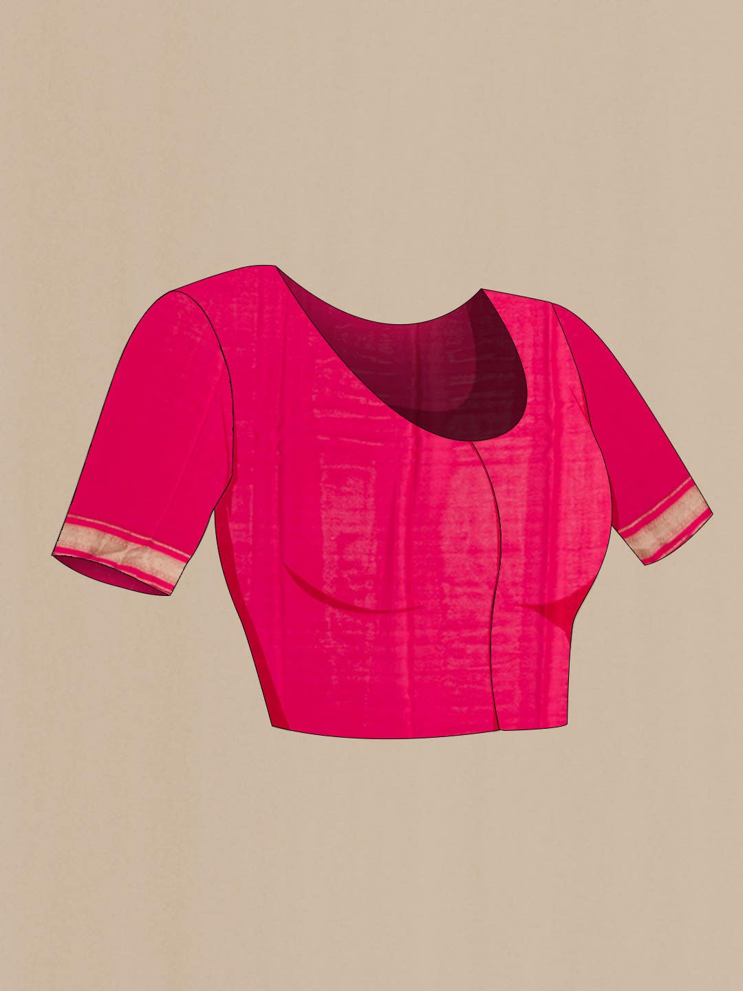 Off White Mysore Crepe Saree