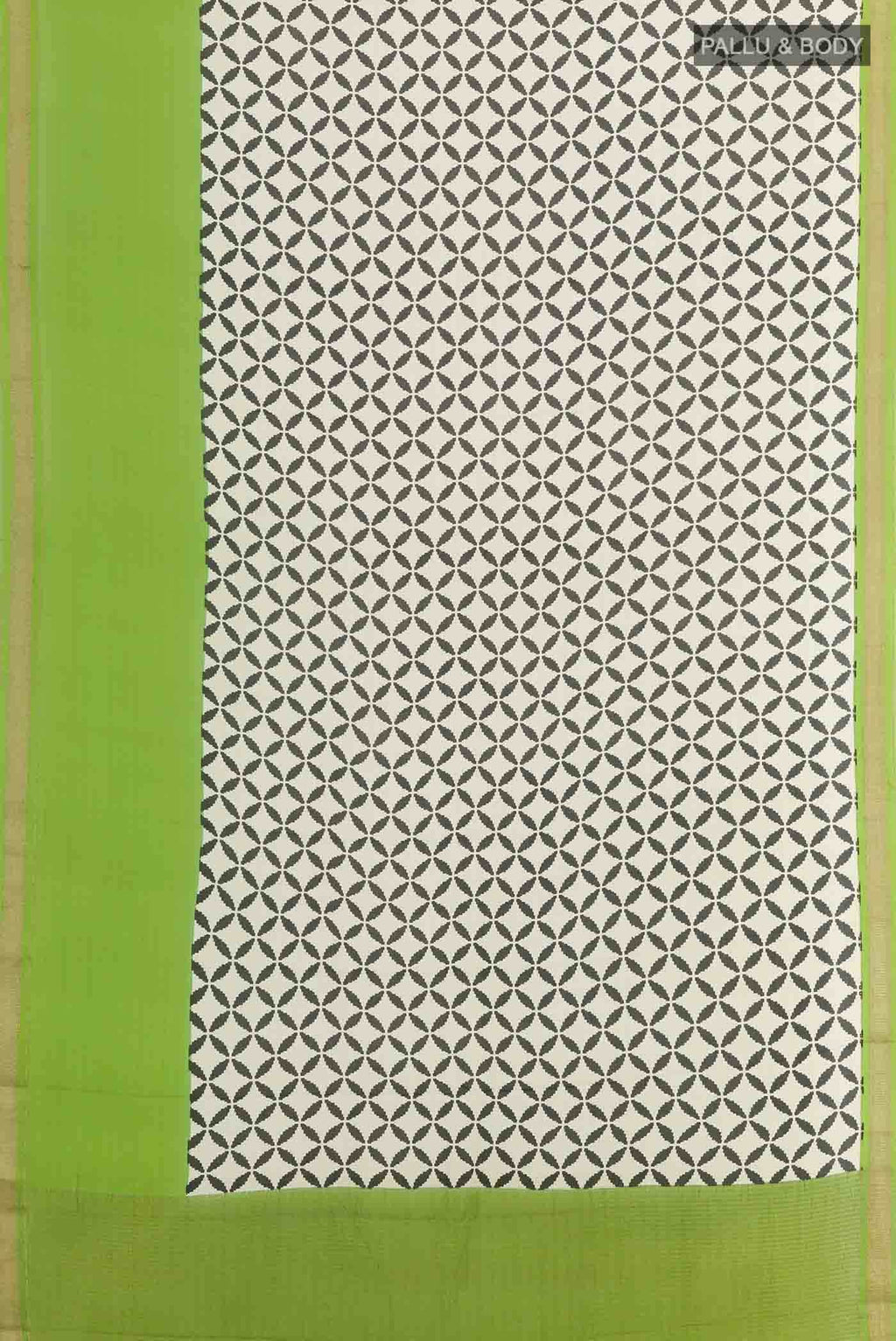 Off White Mysore Crepe Saree