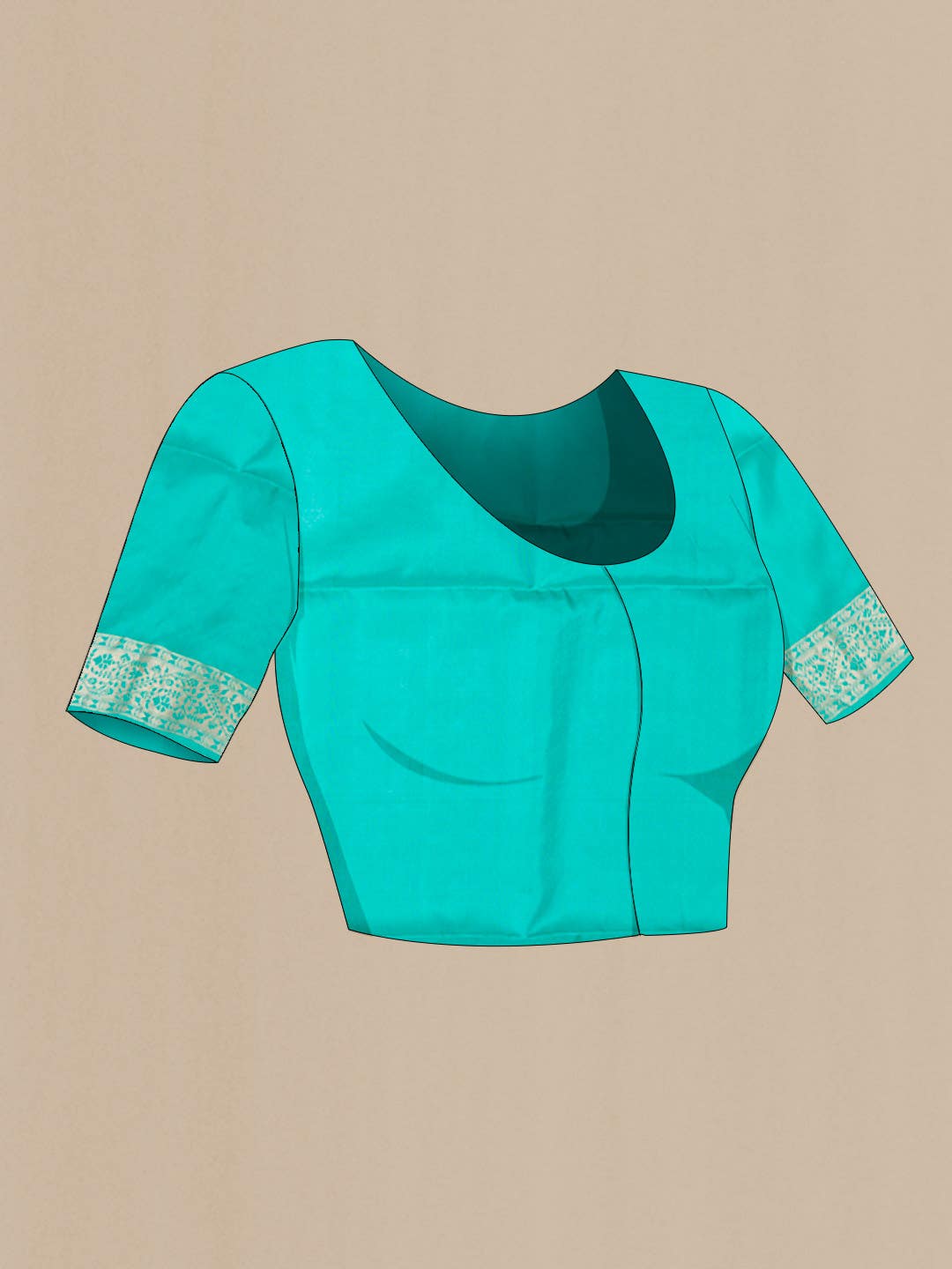 Turquoise Soft Silk Saree