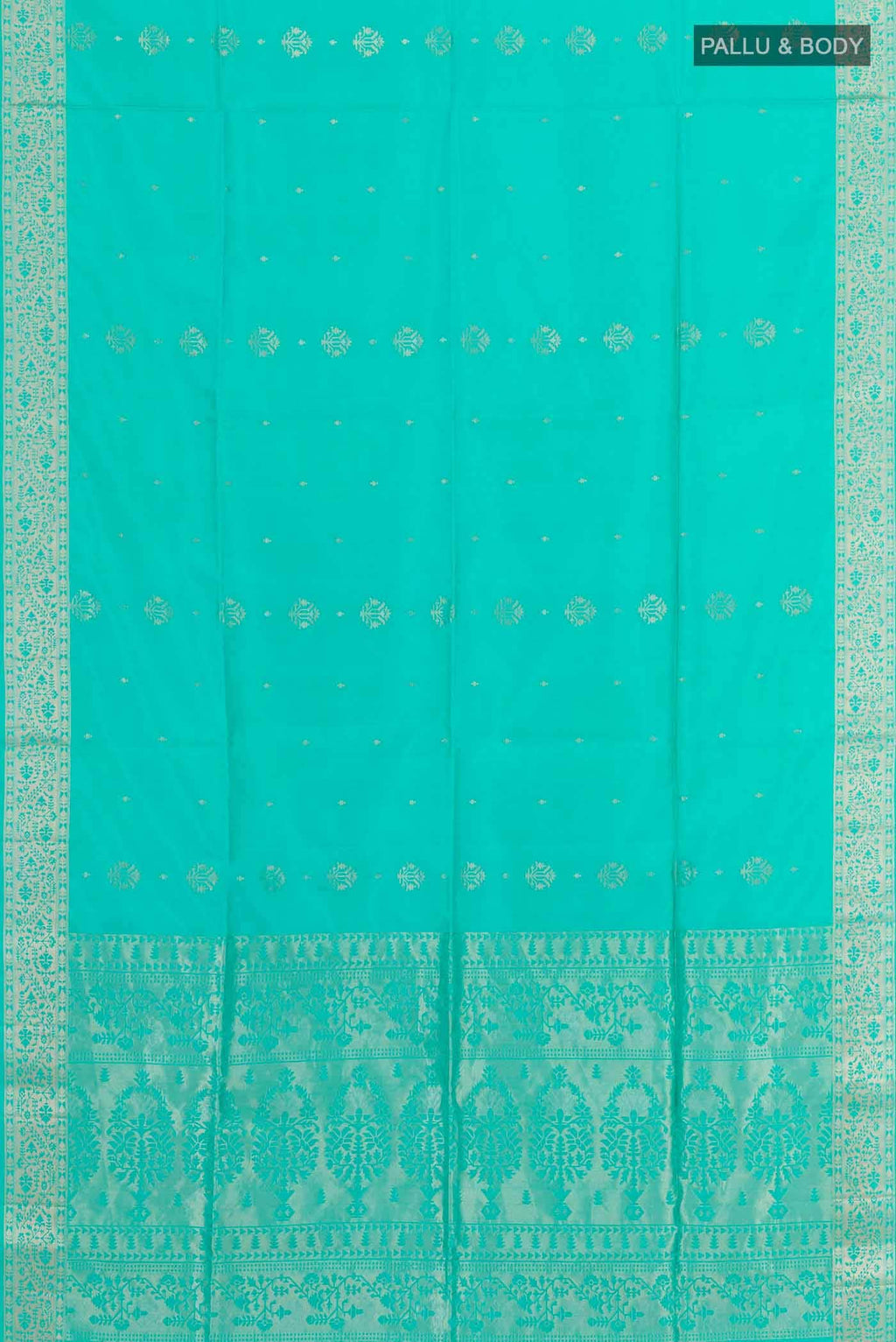 Turquoise Soft Silk Saree