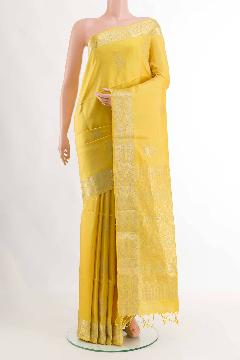 Yellow Soft Silk Saree