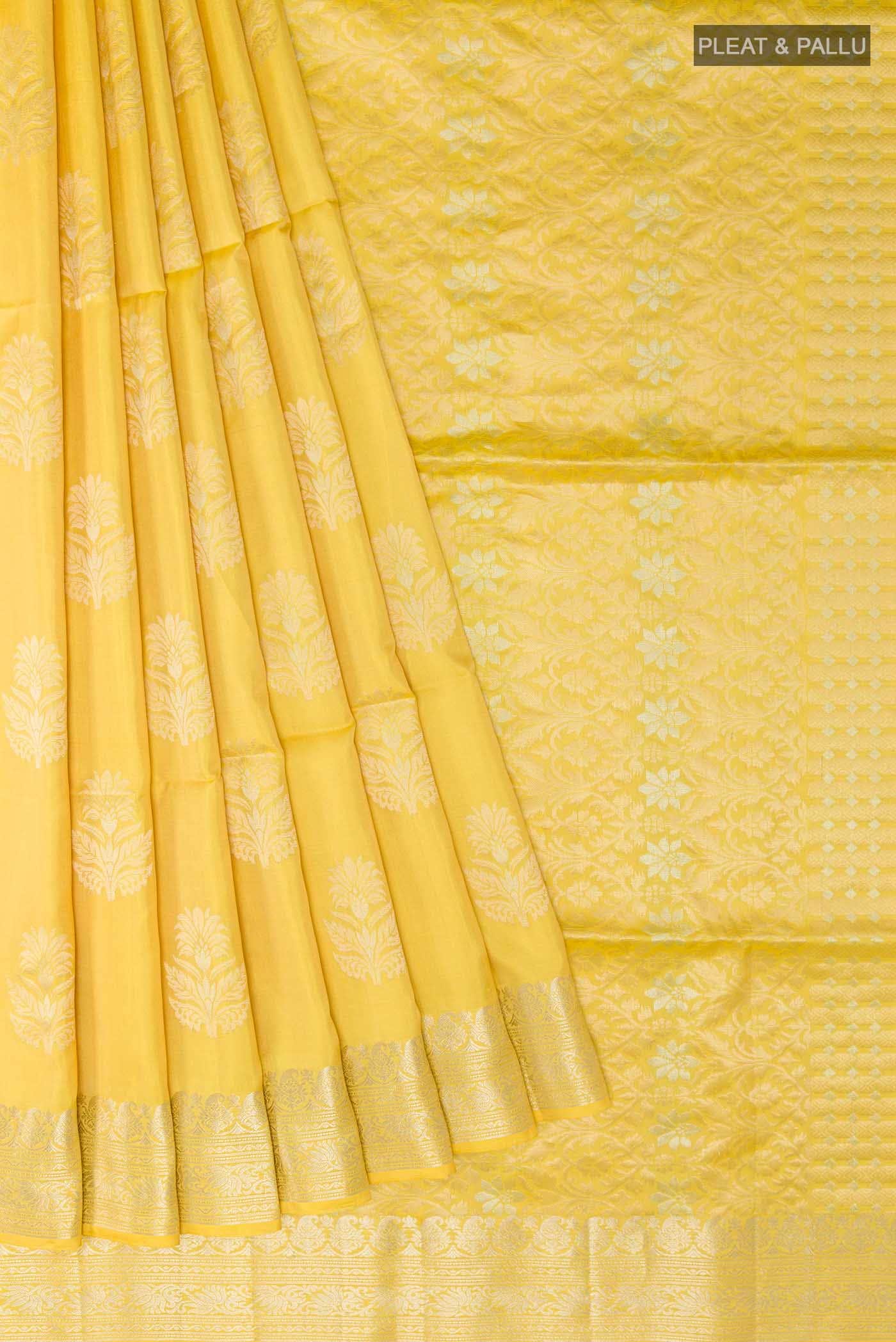 Yellow Soft Silk Saree