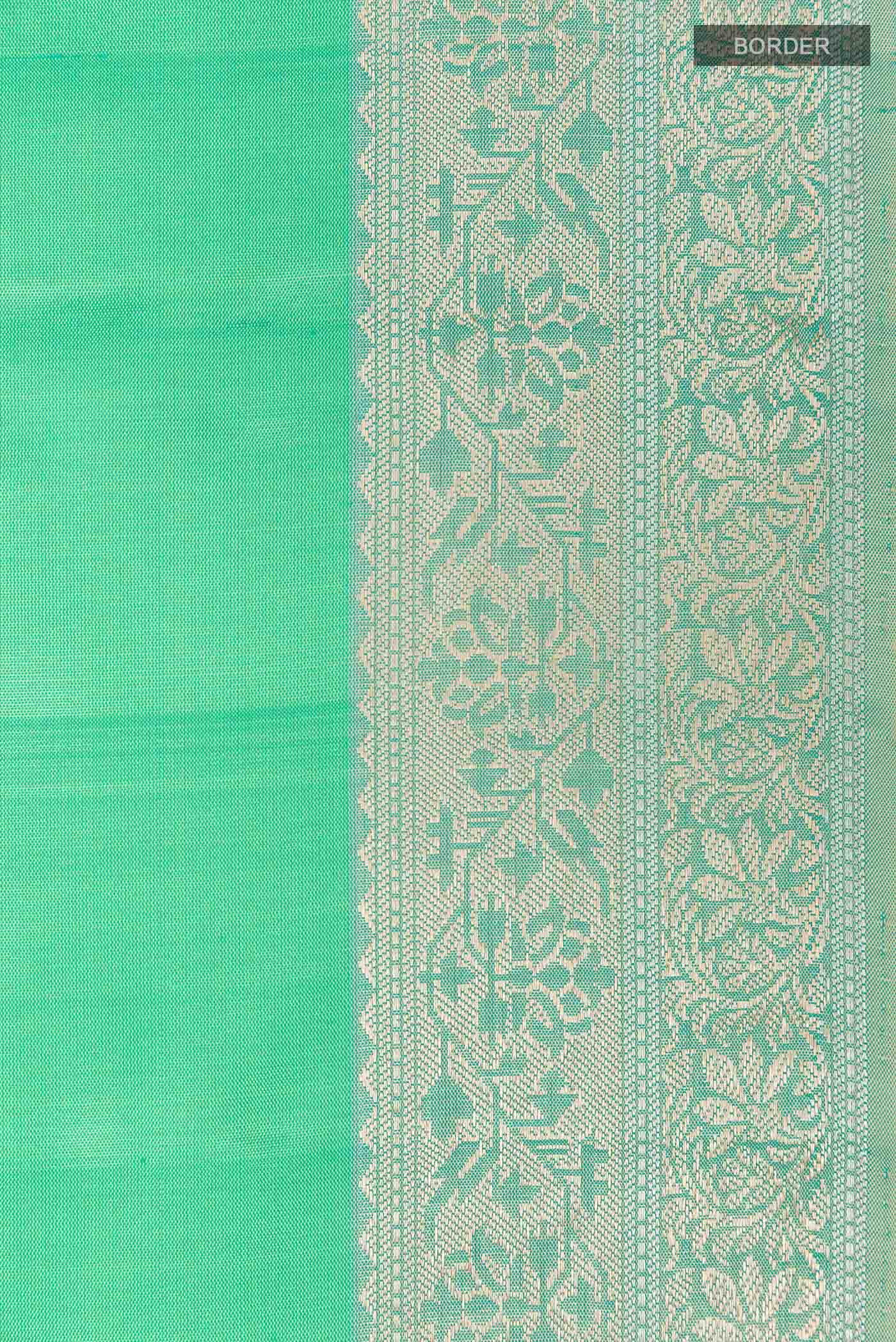 Sage Green Dual Tone Soft Silk Saree