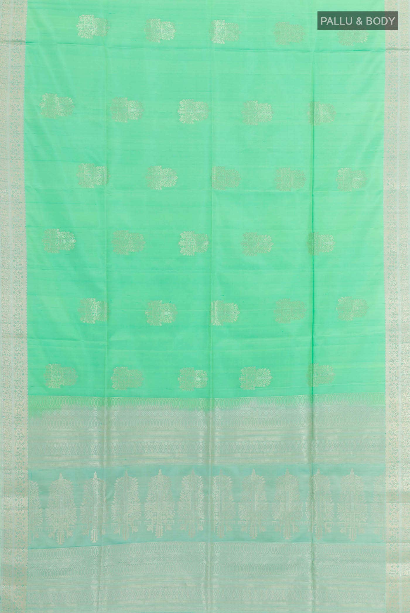 Sage Green Dual Tone Soft Silk Saree