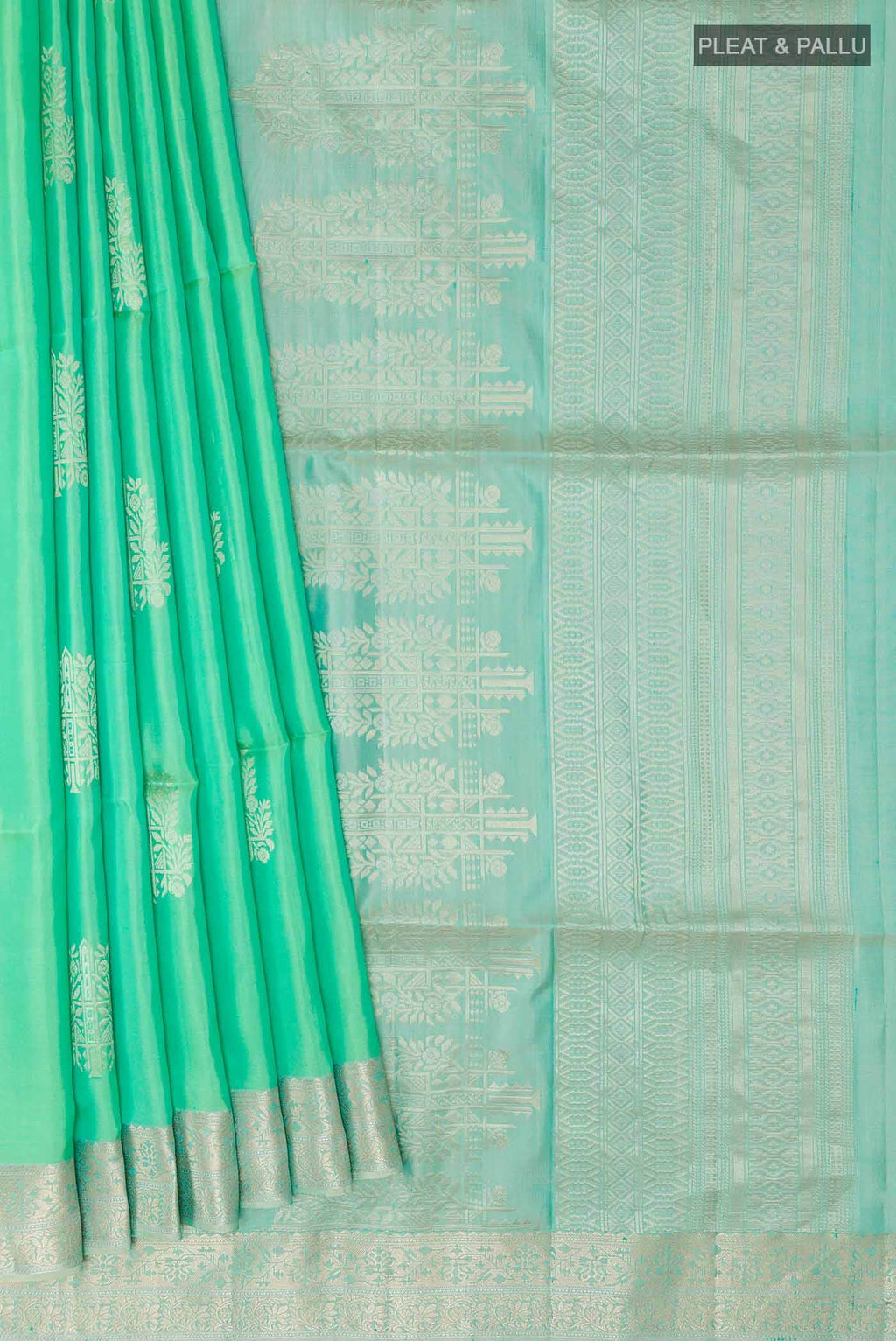 Sage Green Dual Tone Soft Silk Saree