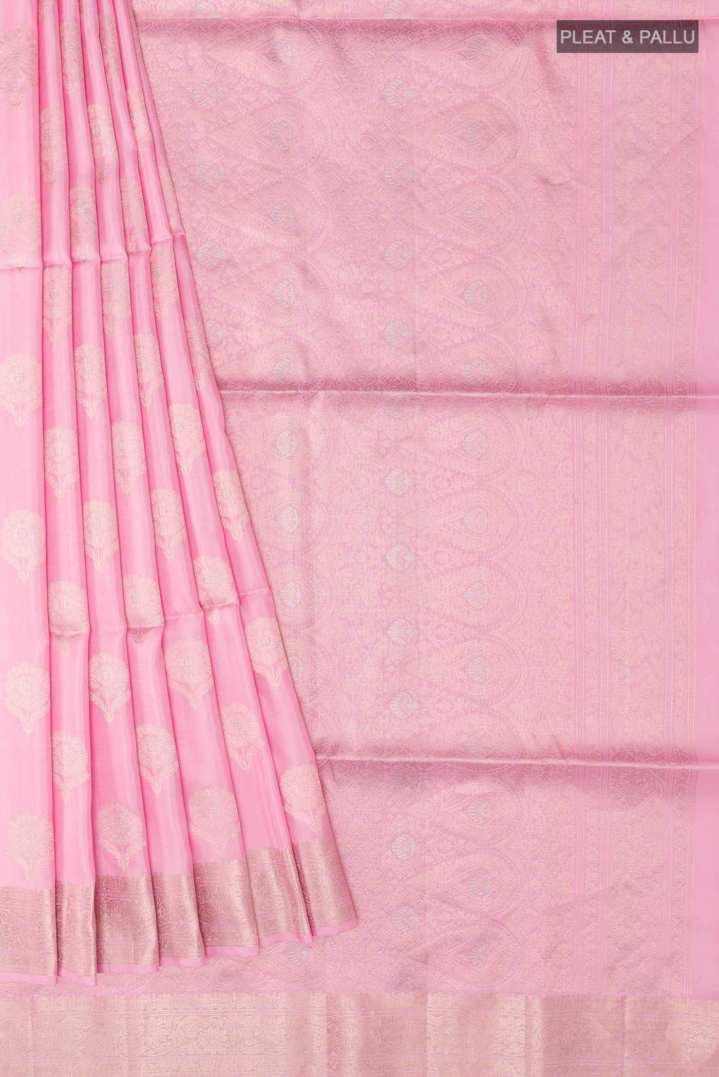 Pink Soft Silk Saree