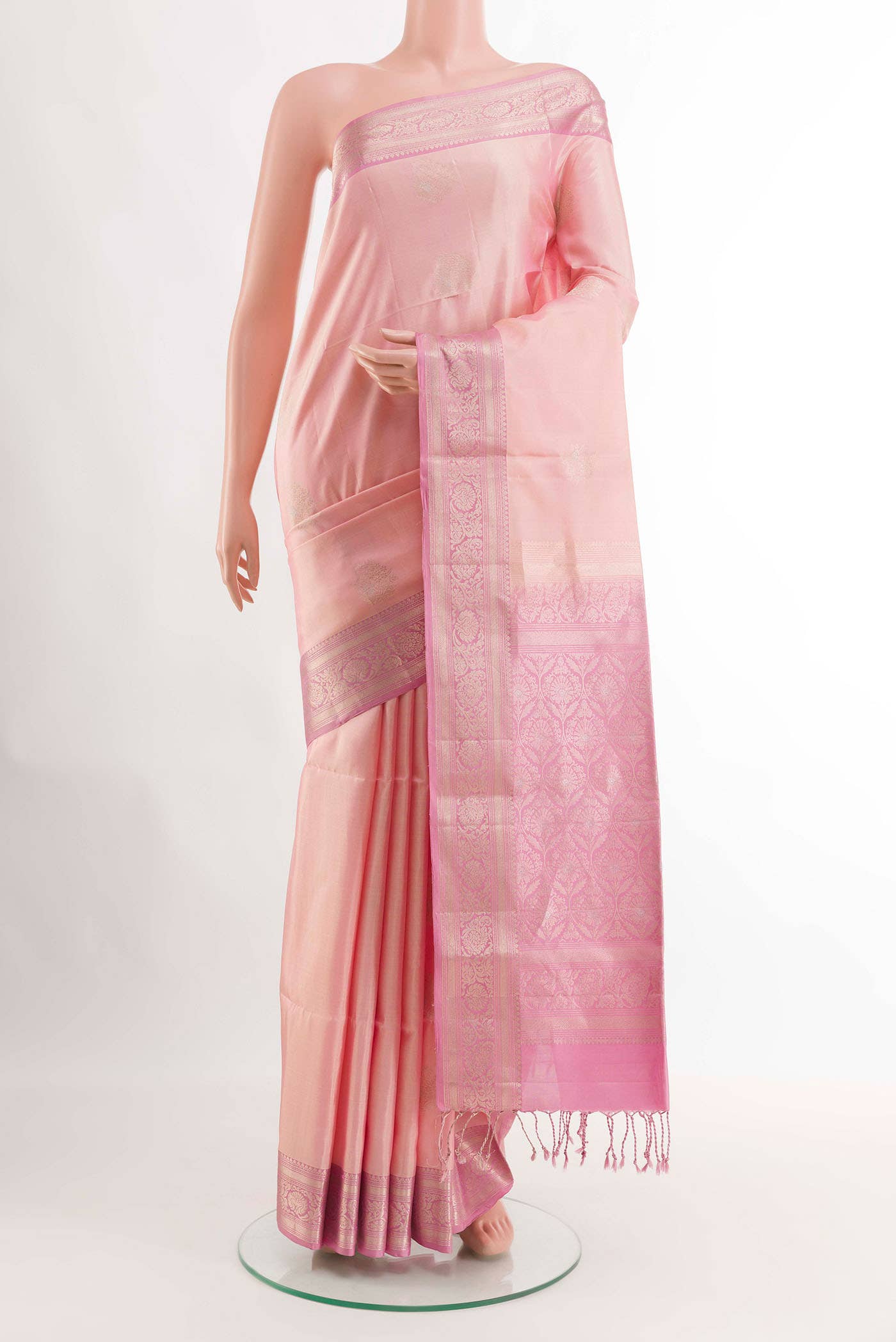Pink Soft Silk Saree