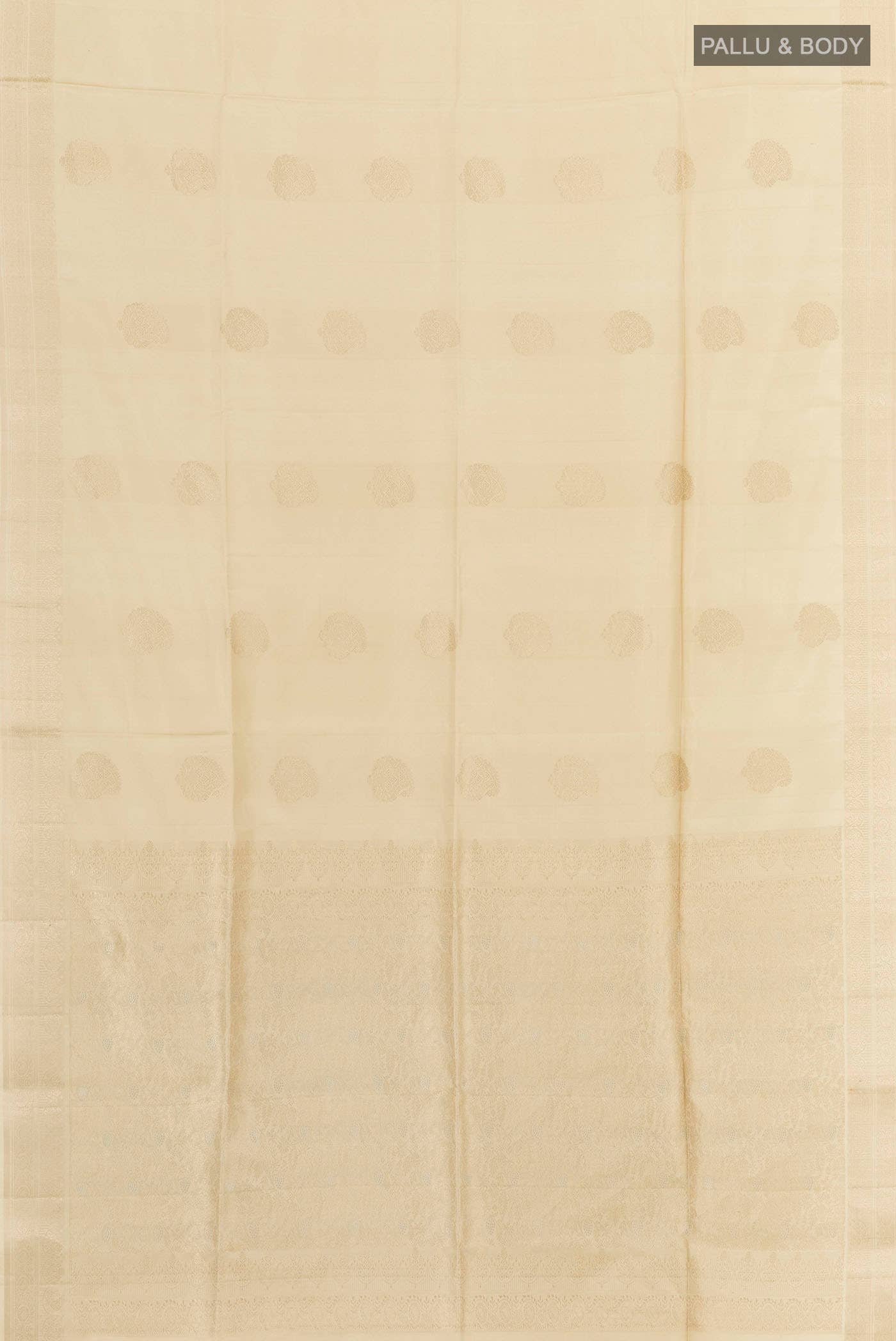Cream Soft Silk Saree