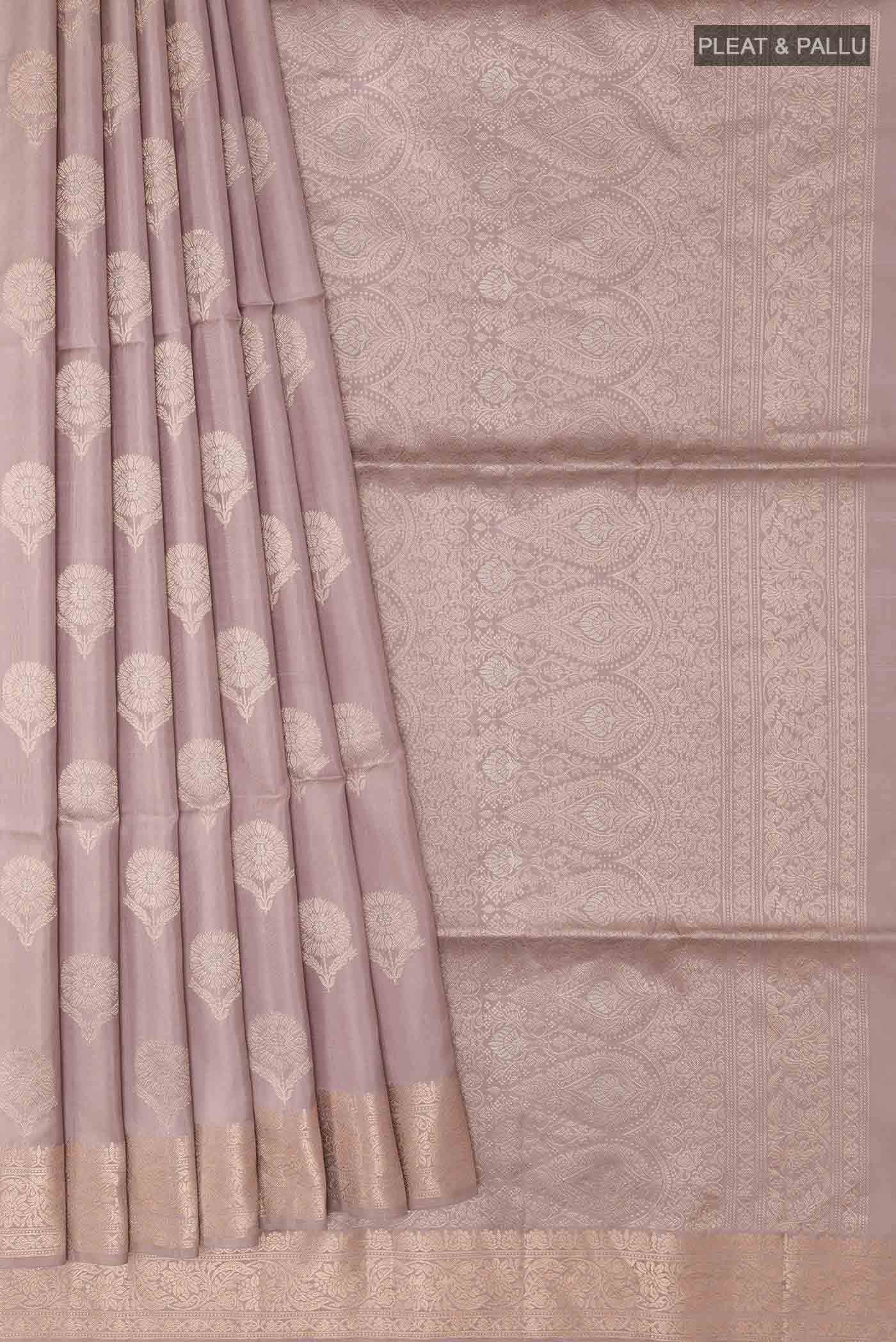 Lavender Soft Silk Saree