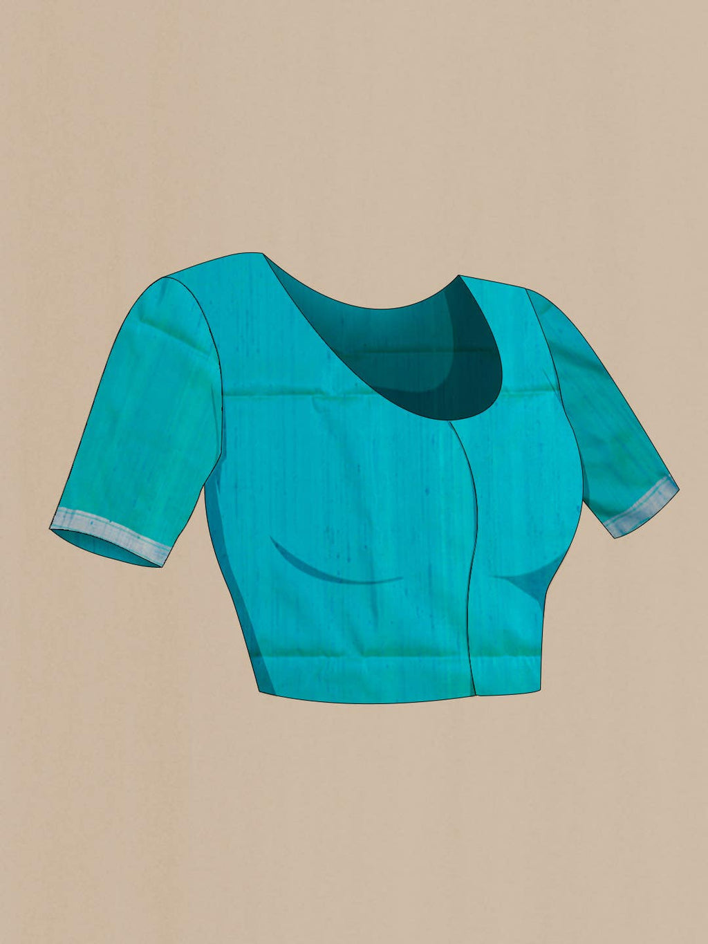 Turquoise Soft Silk Saree