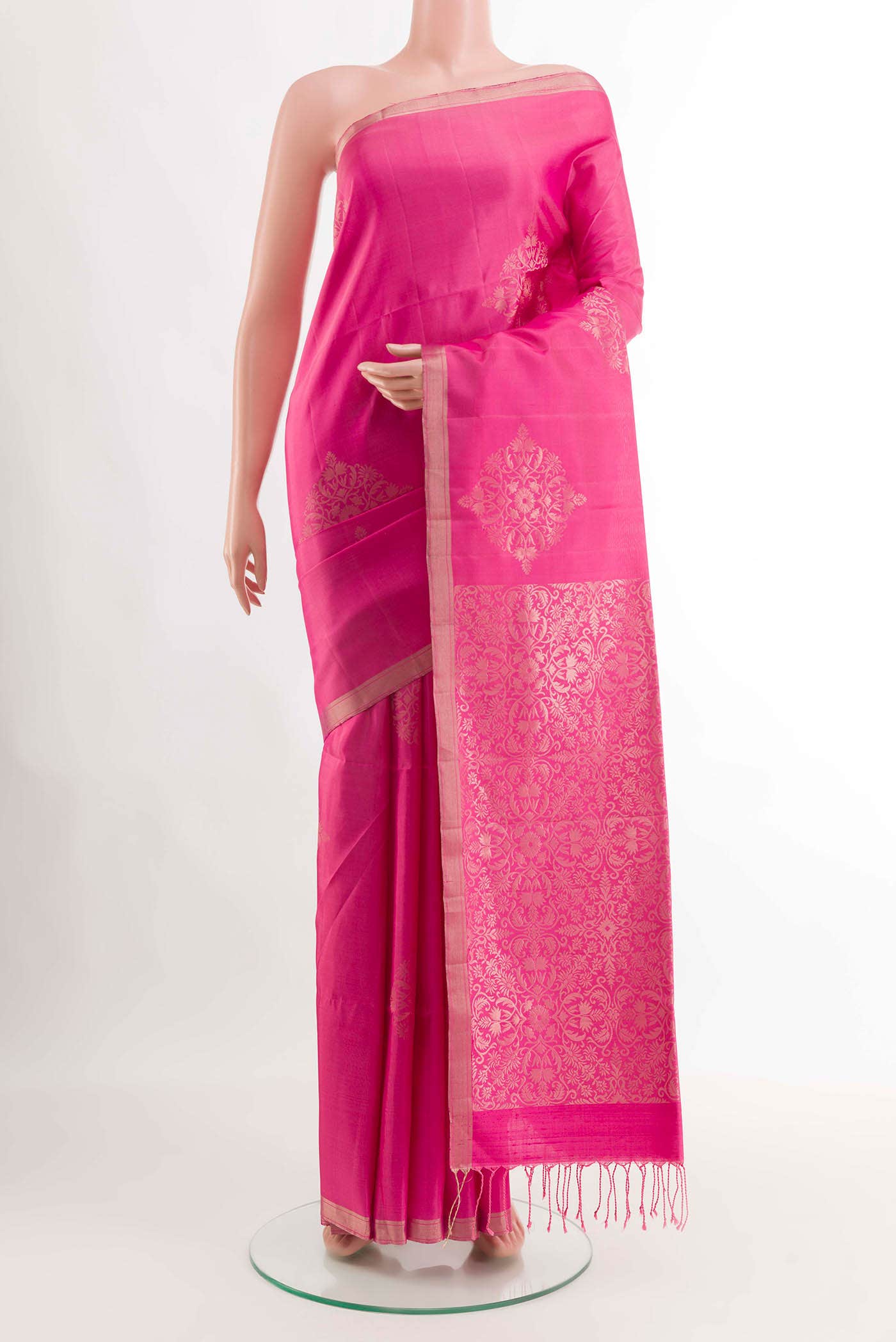 Pink Soft Silk Saree