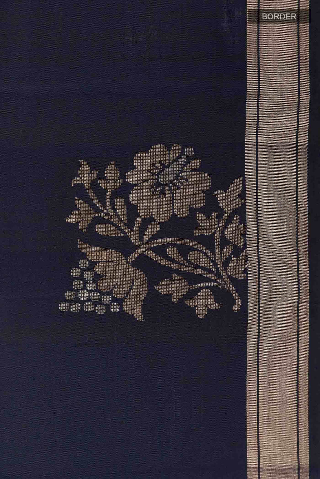 Navy Blue Soft Silk Saree