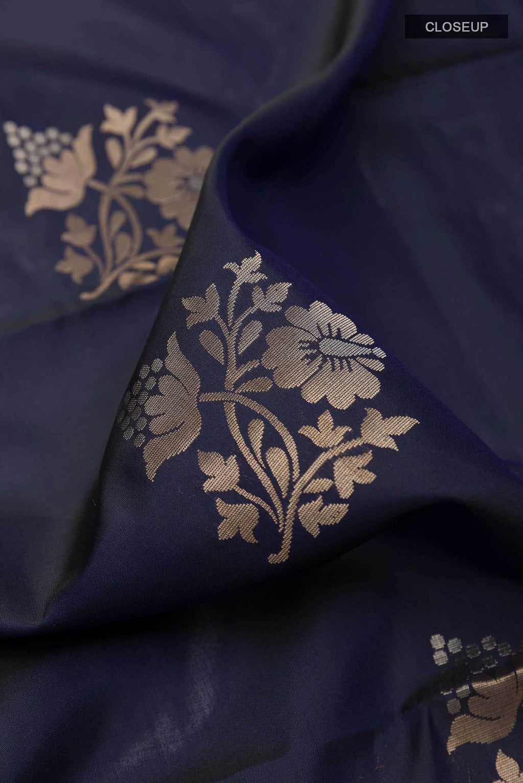 Navy Blue Soft Silk Saree