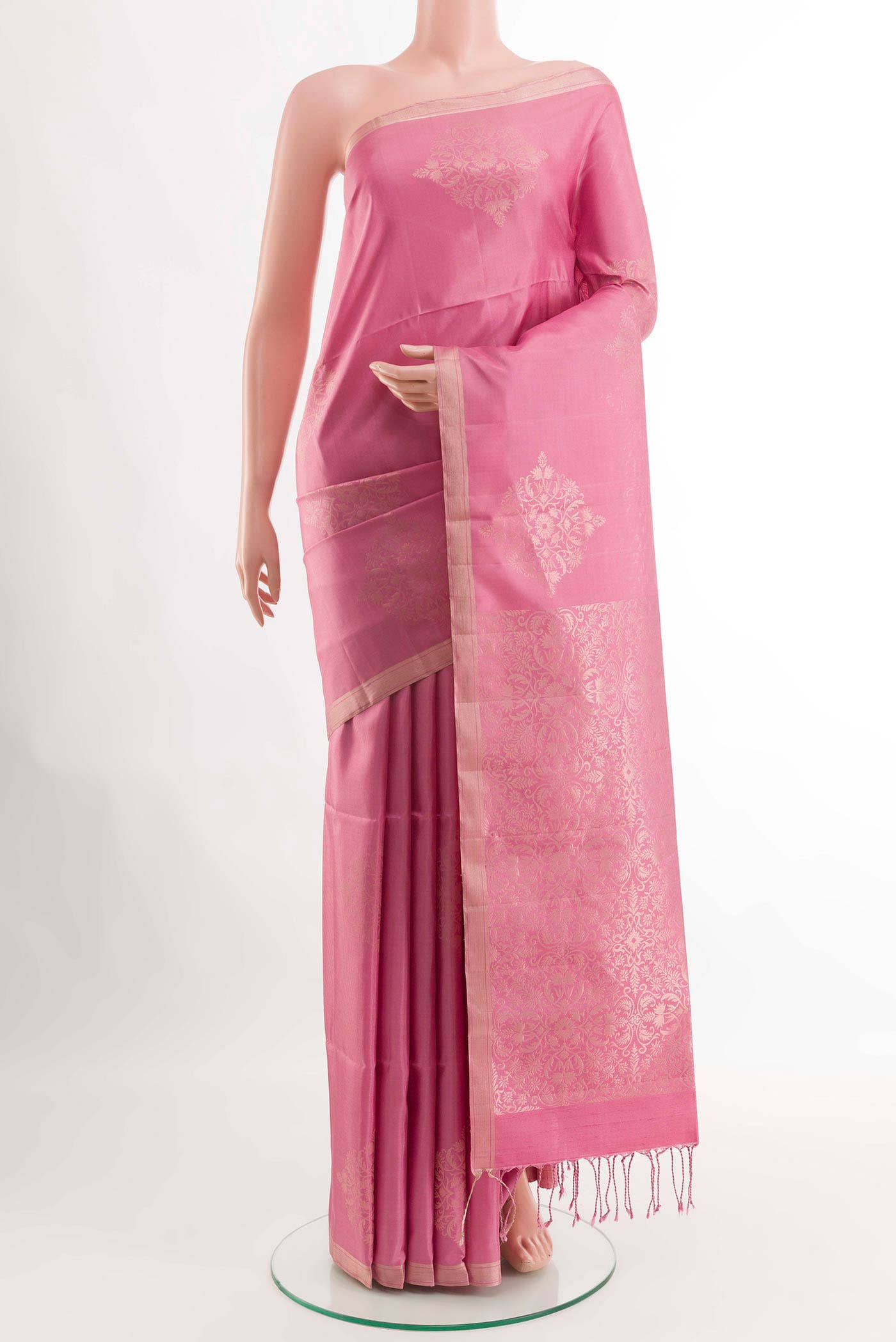 Pink Soft Silk Saree
