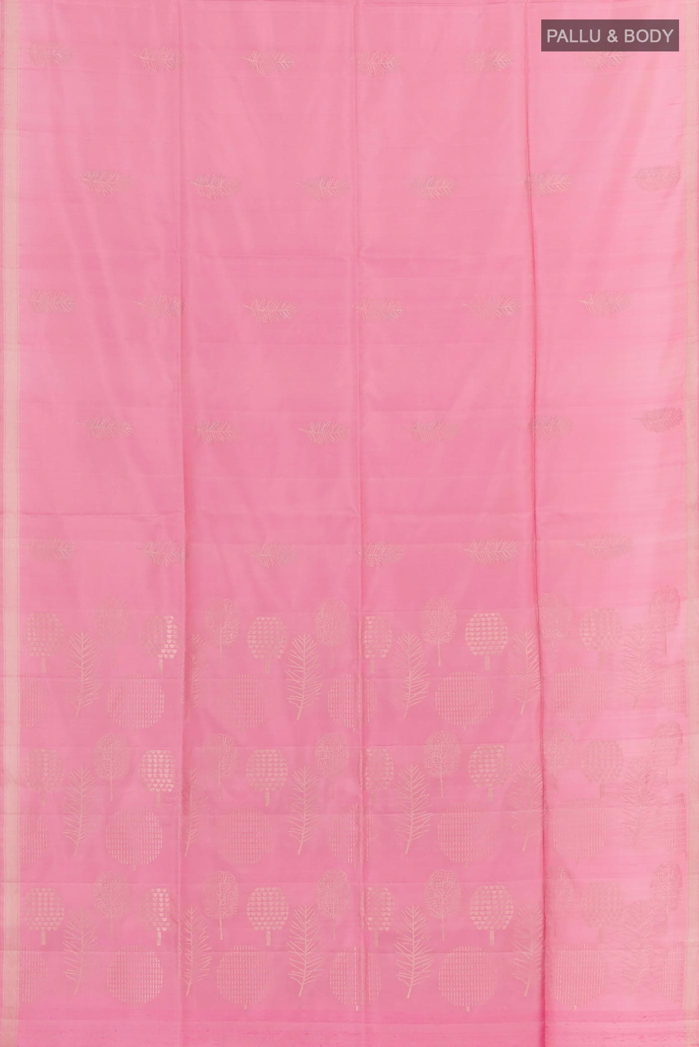 Rose pink Soft Silk Saree