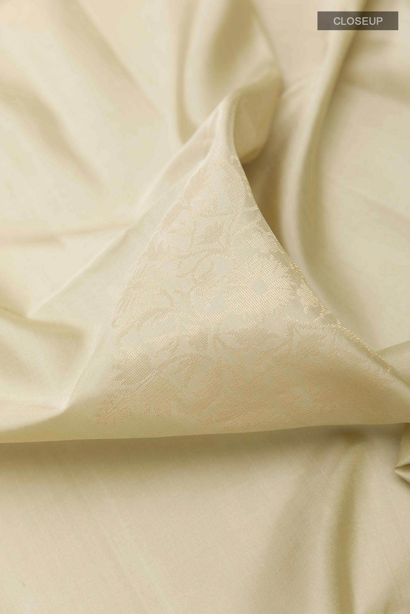 Cream Soft Silk Saree