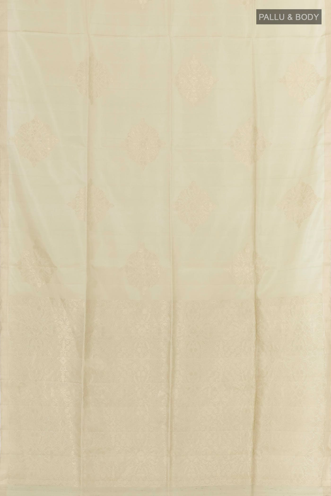 Cream Soft Silk Saree