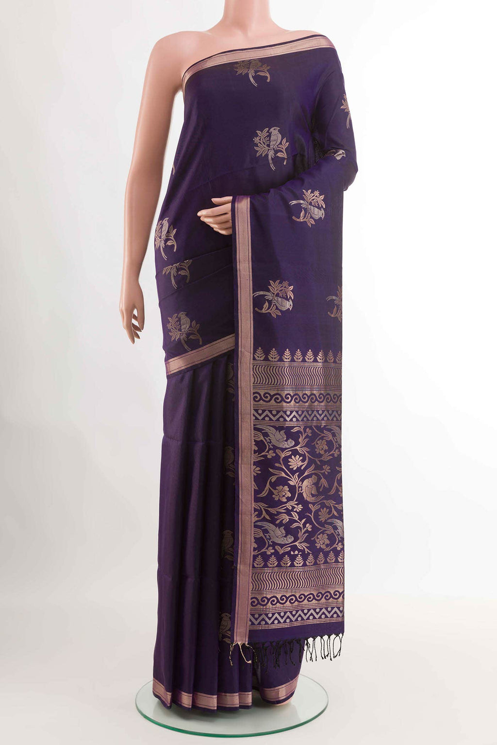 Purple Soft Silk Saree