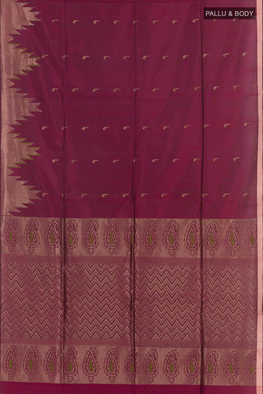 Maroon Soft Silk Saree