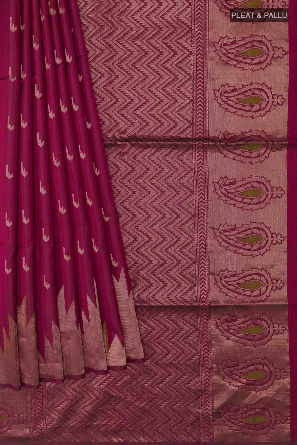 Maroon Soft Silk Saree