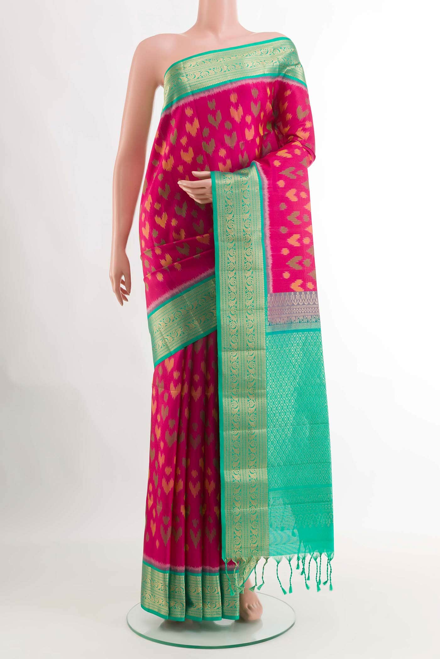Dark Pink Soft Silk Saree
