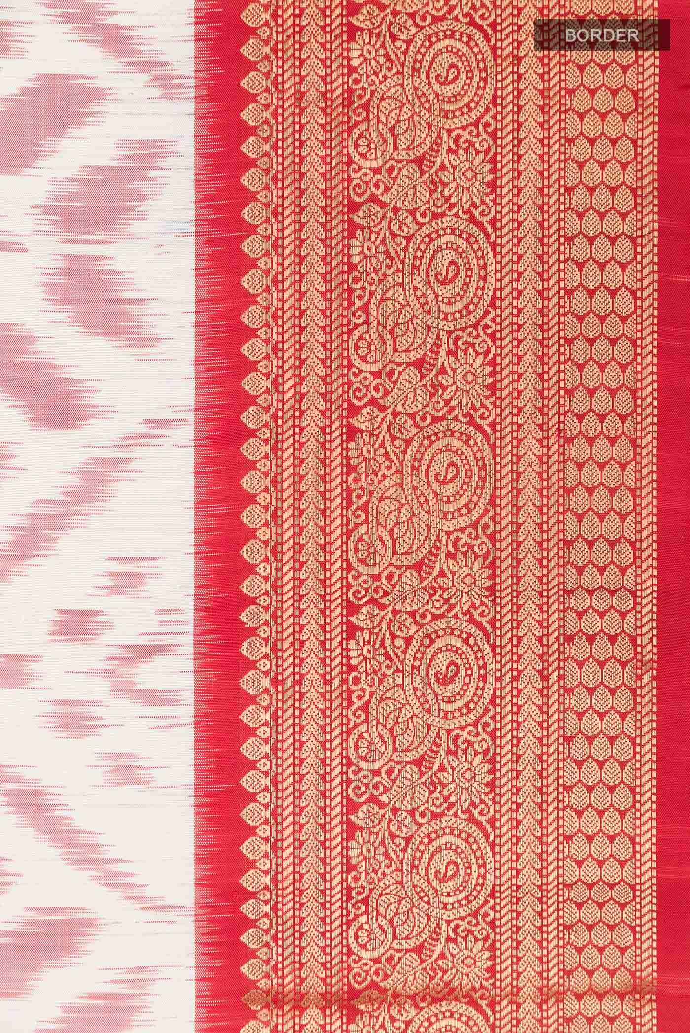 Off White Soft Silk Saree