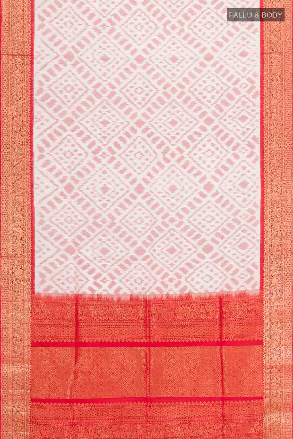 Off White Soft Silk Saree