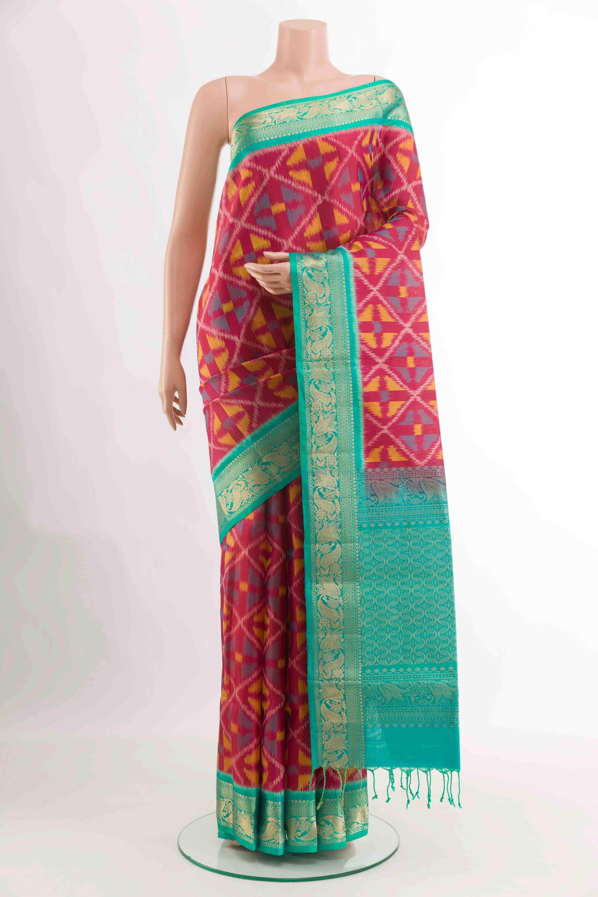Dark Pink Soft Silk Saree