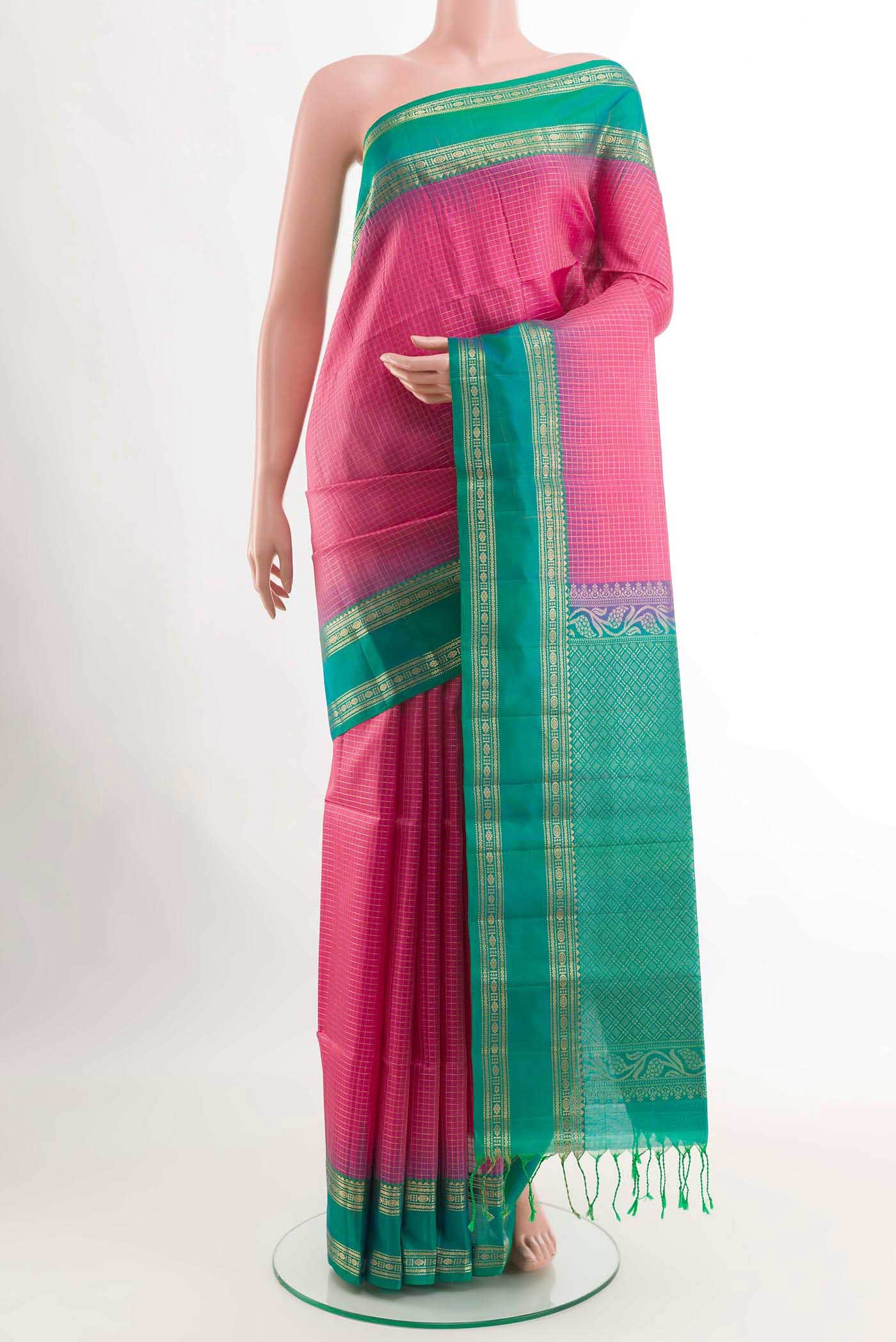 Pink Soft Silk Saree