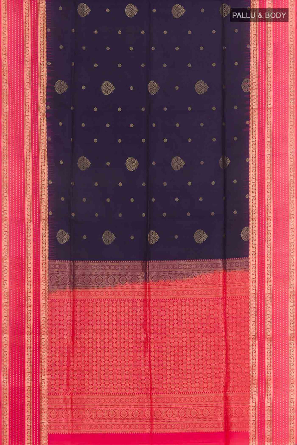 Navy Blue Soft Silk Saree
