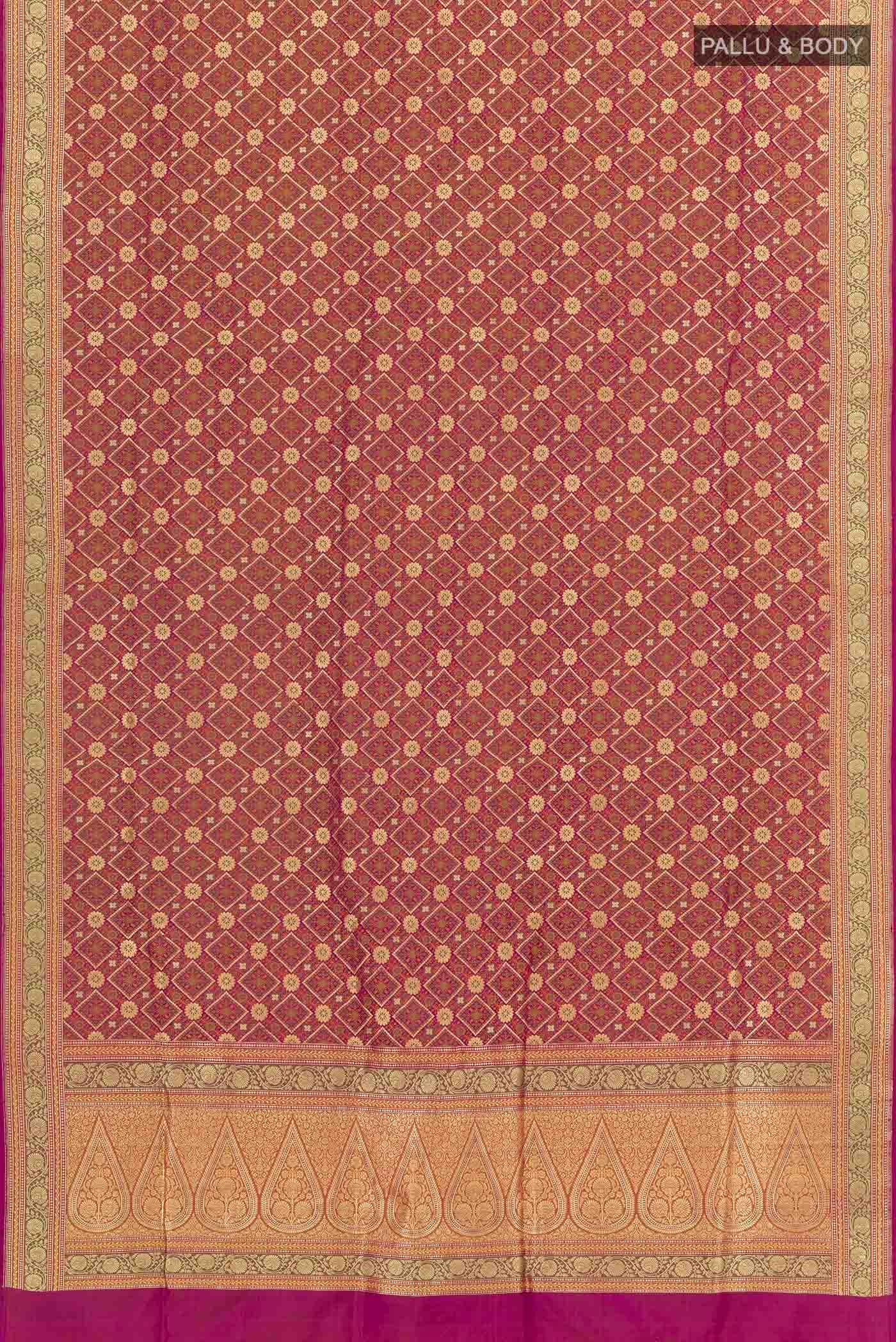 Purple Dual Tone Banarasi Silk Saree