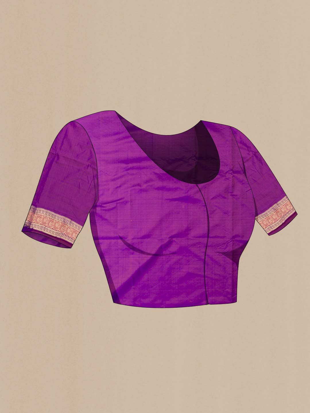 Purple Dual Tone Banarasi Silk Saree