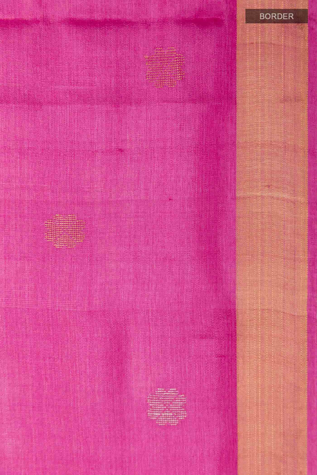Pink Tussar Silk Saree