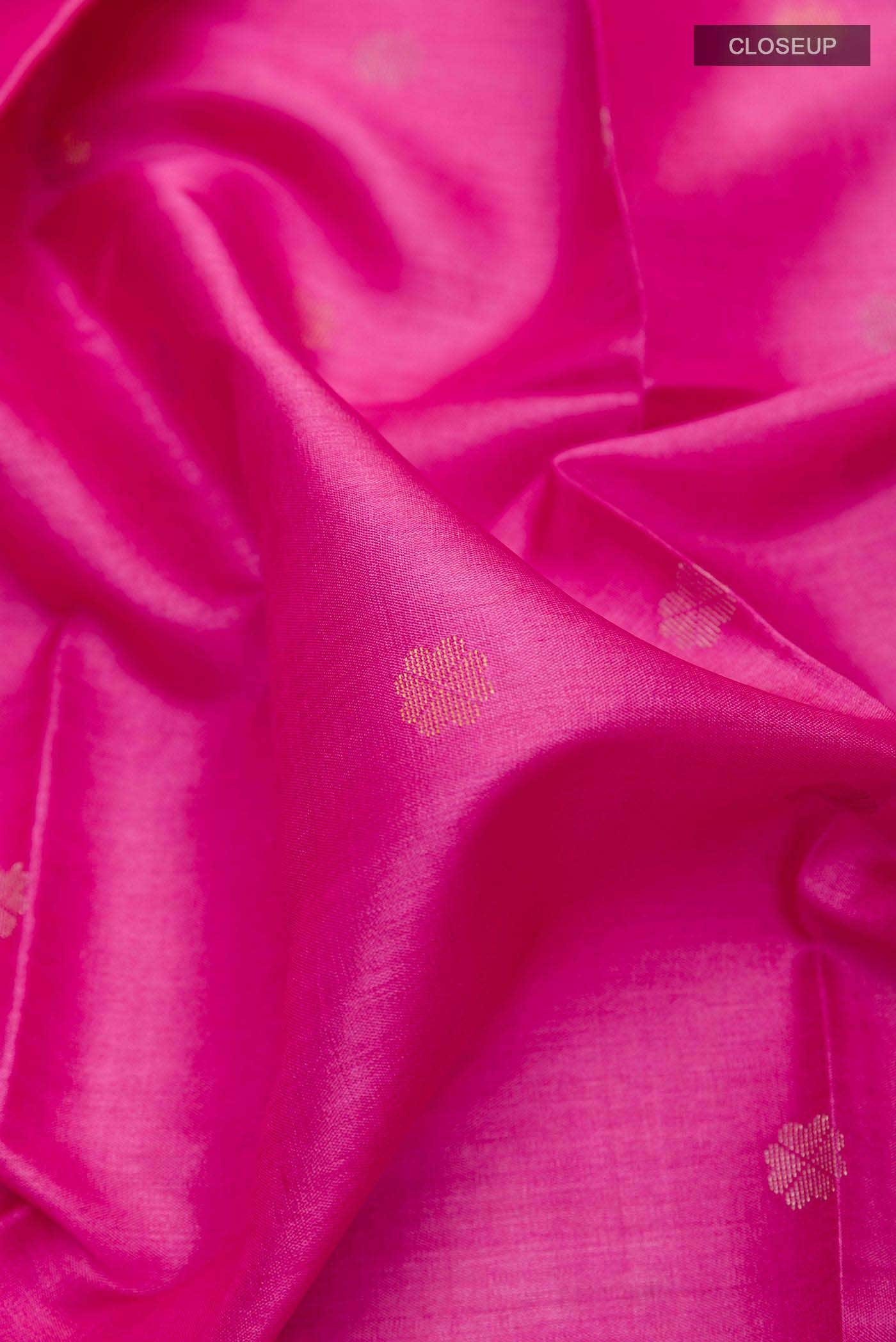 Pink Tussar Silk Saree