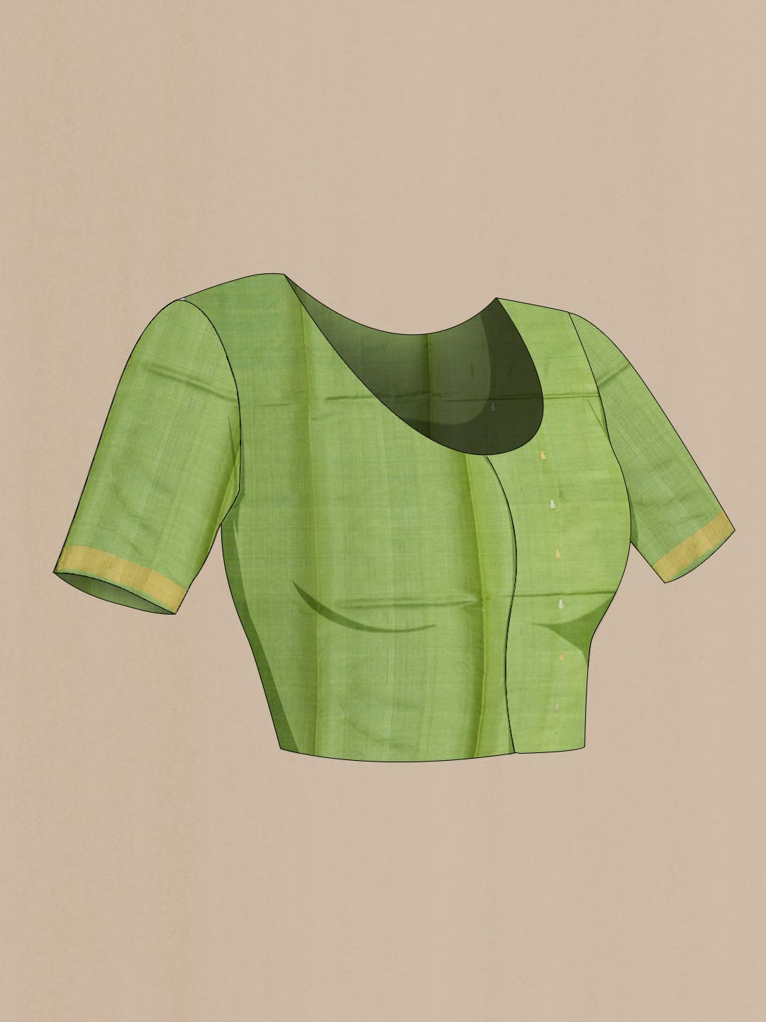 Green Tussar Silk Saree