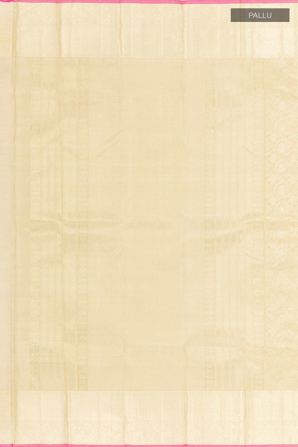 Cream Kanchipuram Silk Saree