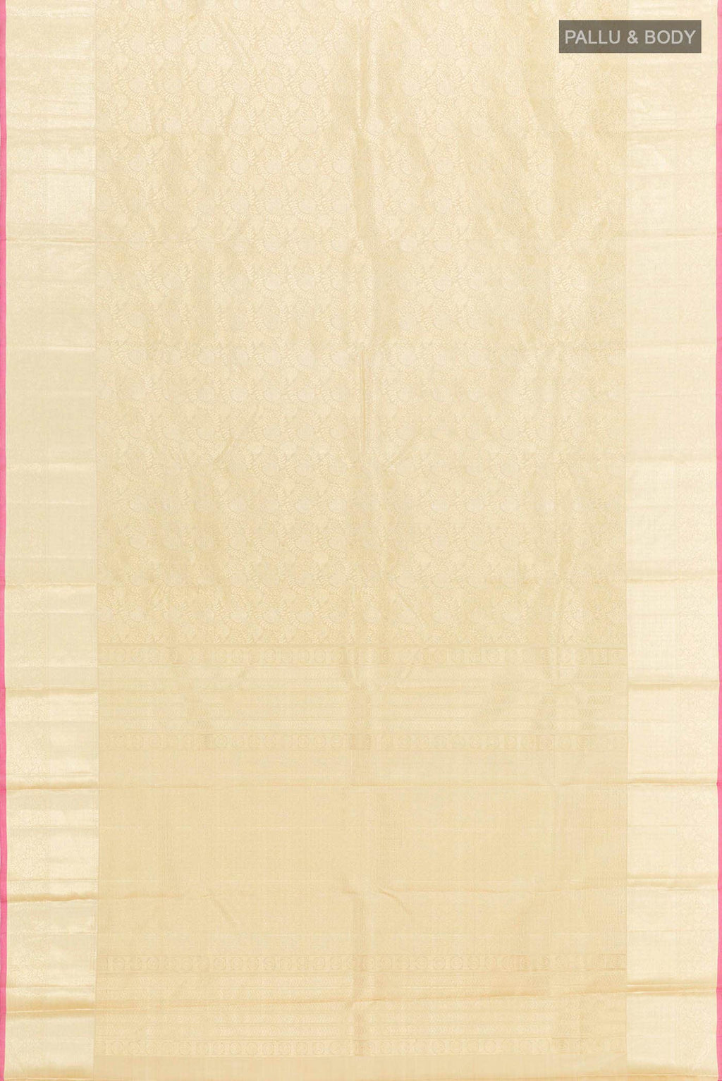 Cream Kanchipuram Silk Saree