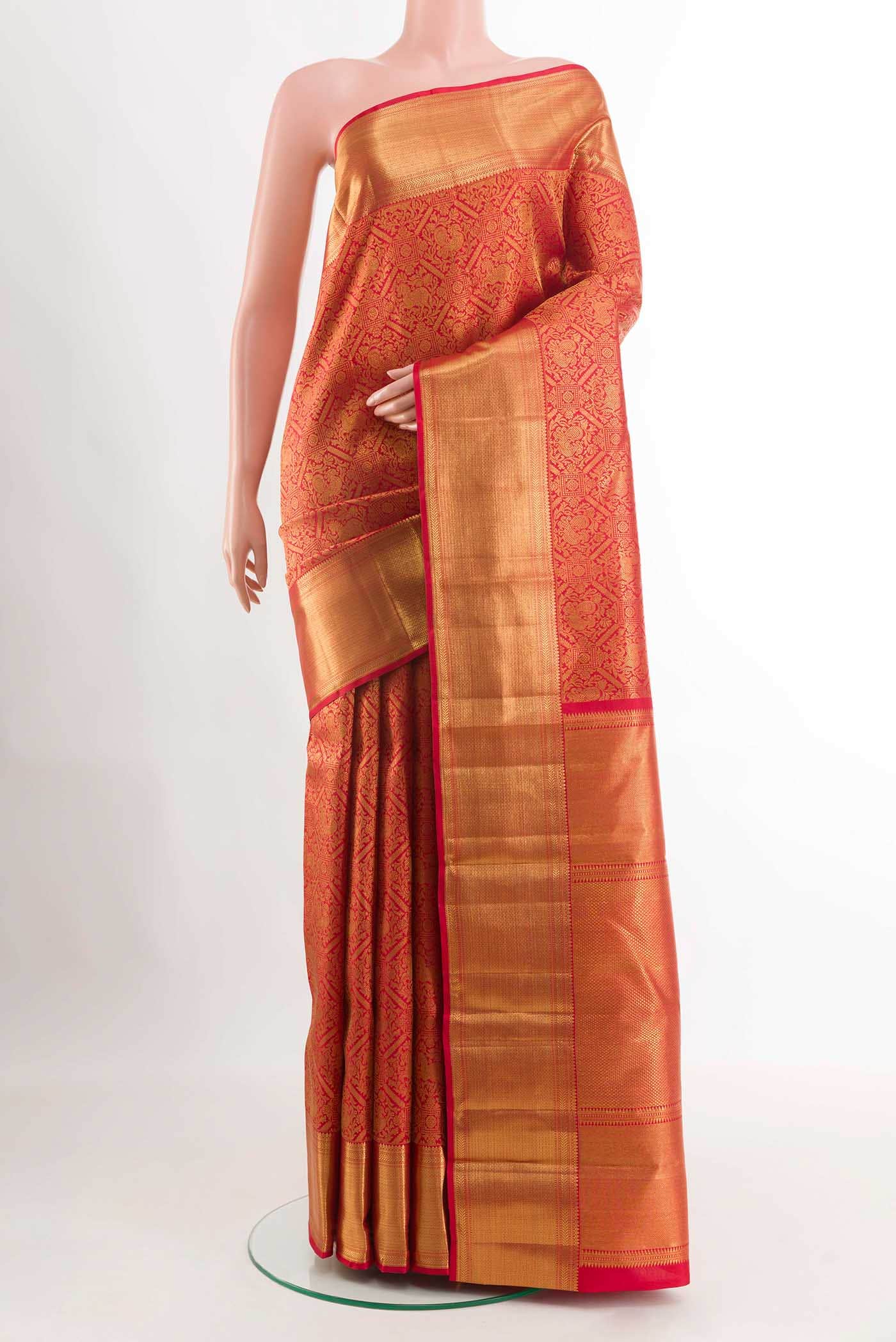 Red Kanchipuram Silk Saree