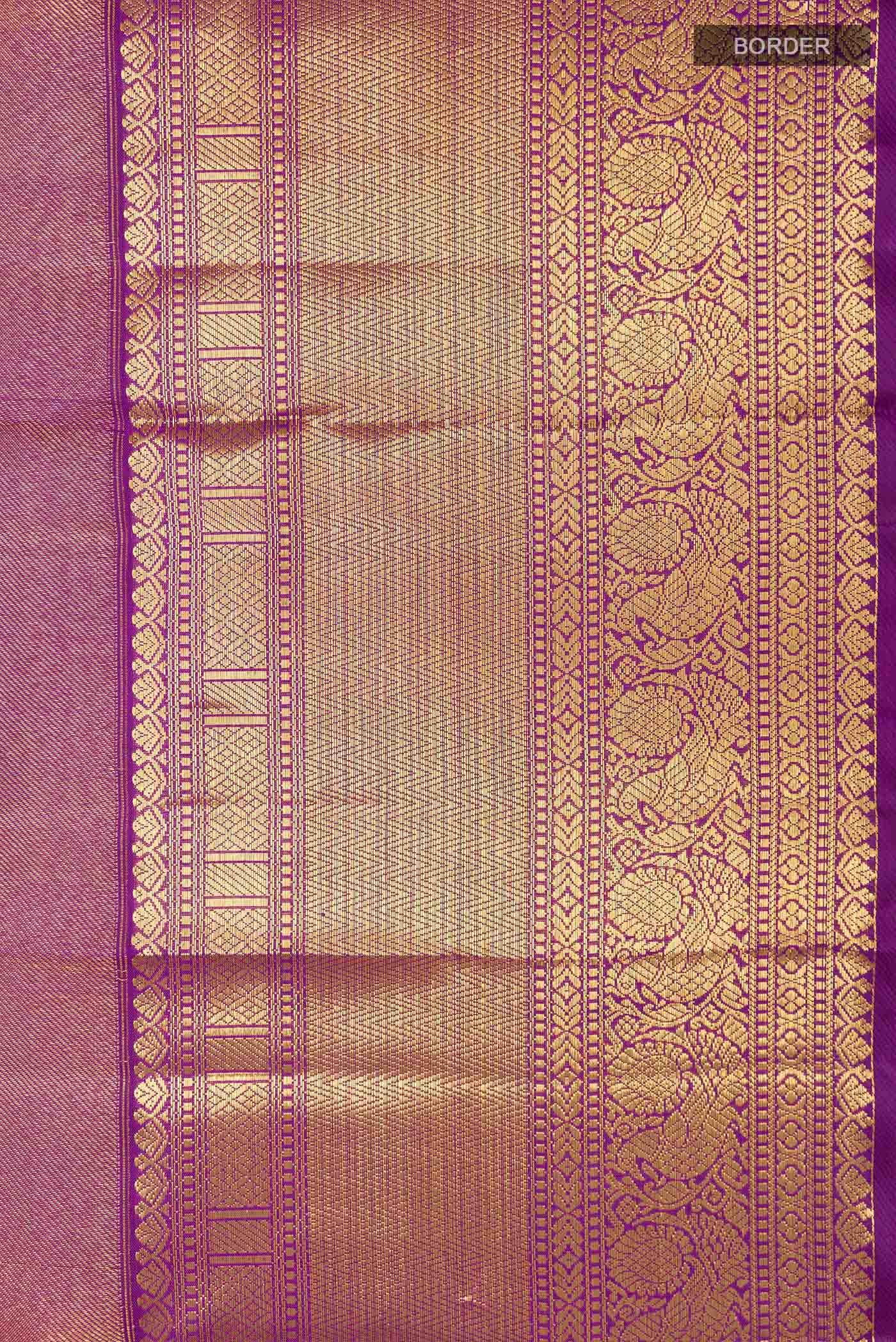 Purple Kanchipuram Silk Saree