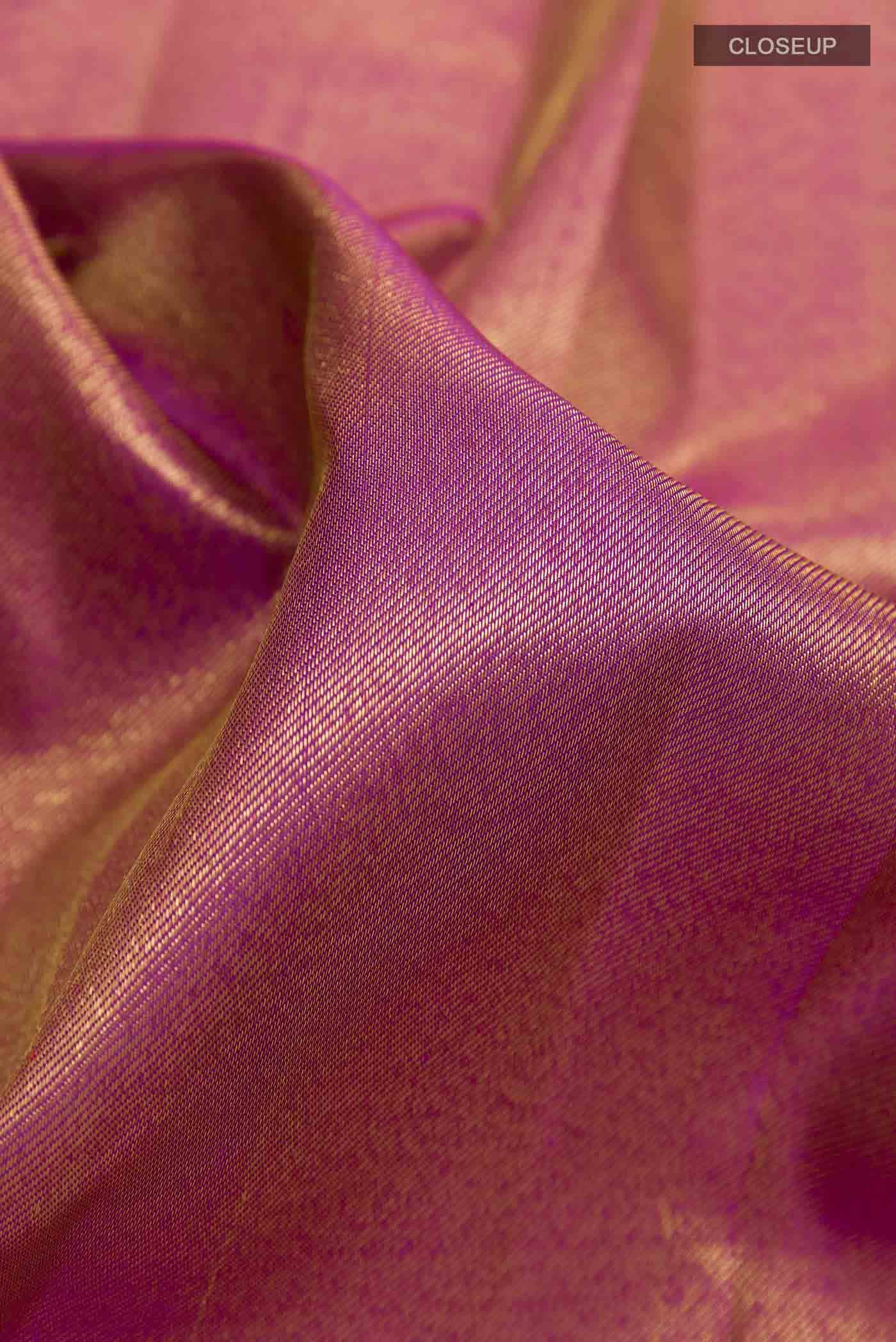 Purple Kanchipuram Silk Saree
