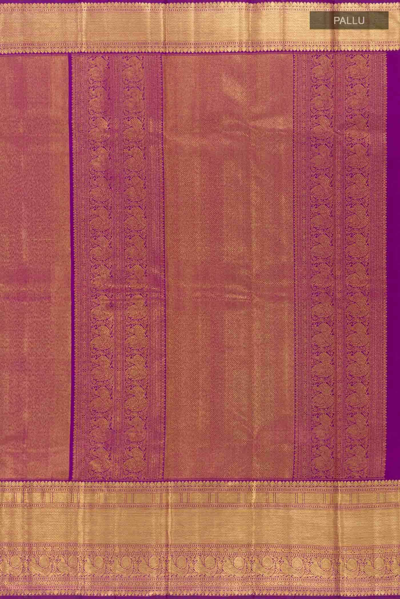 Purple Kanchipuram Silk Saree