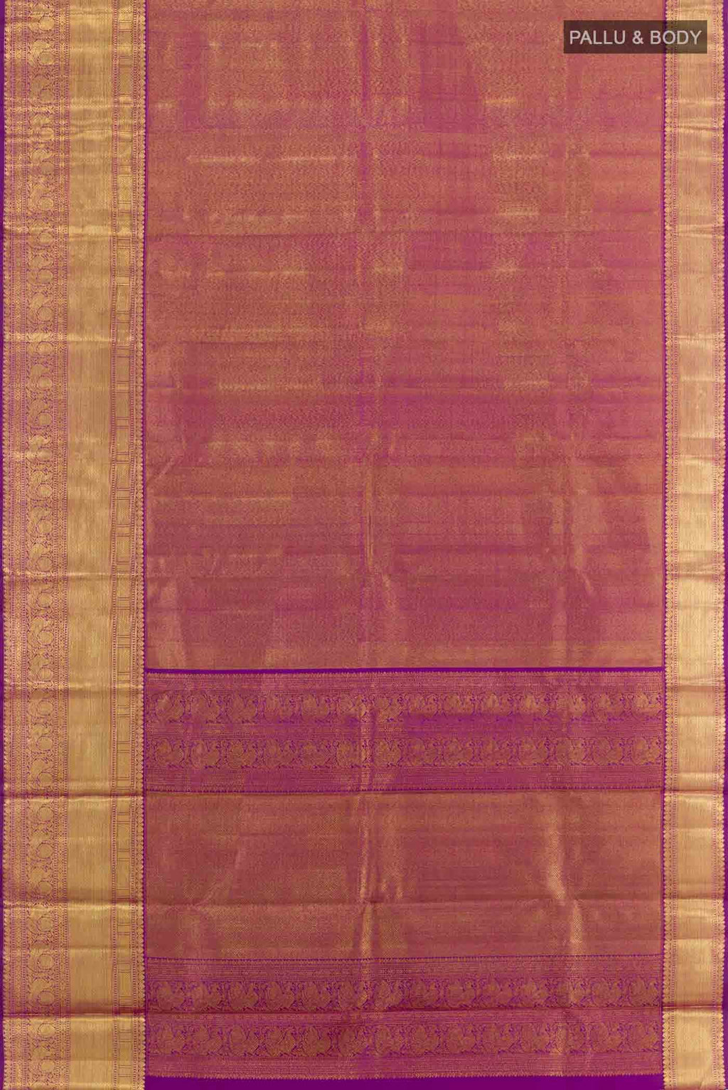 Purple Kanchipuram Silk Saree