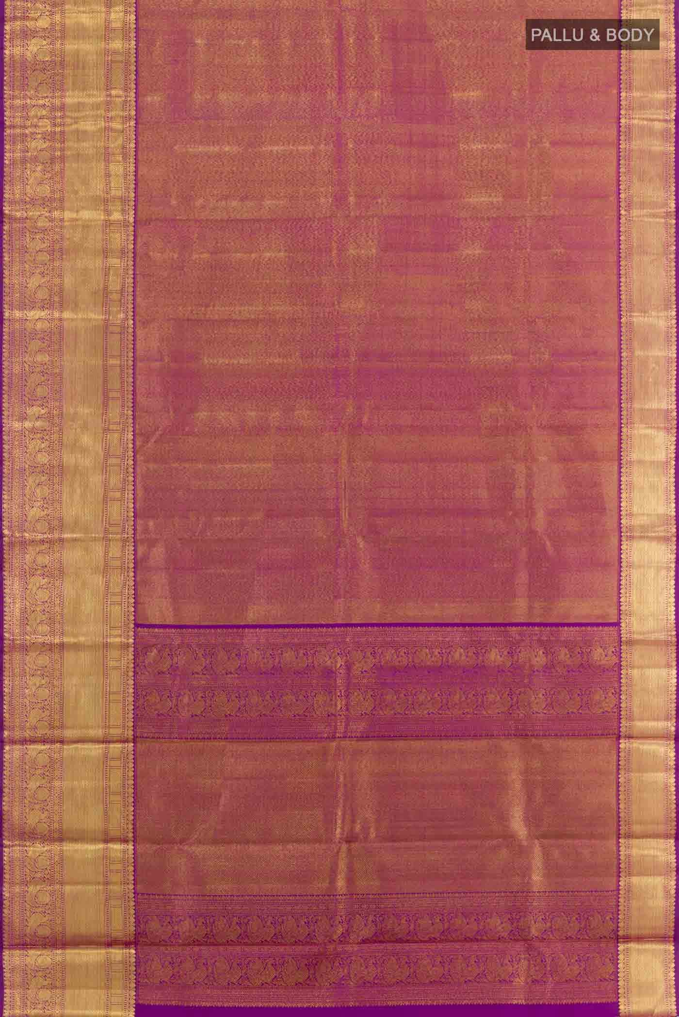 Purple Kanchipuram Silk Saree