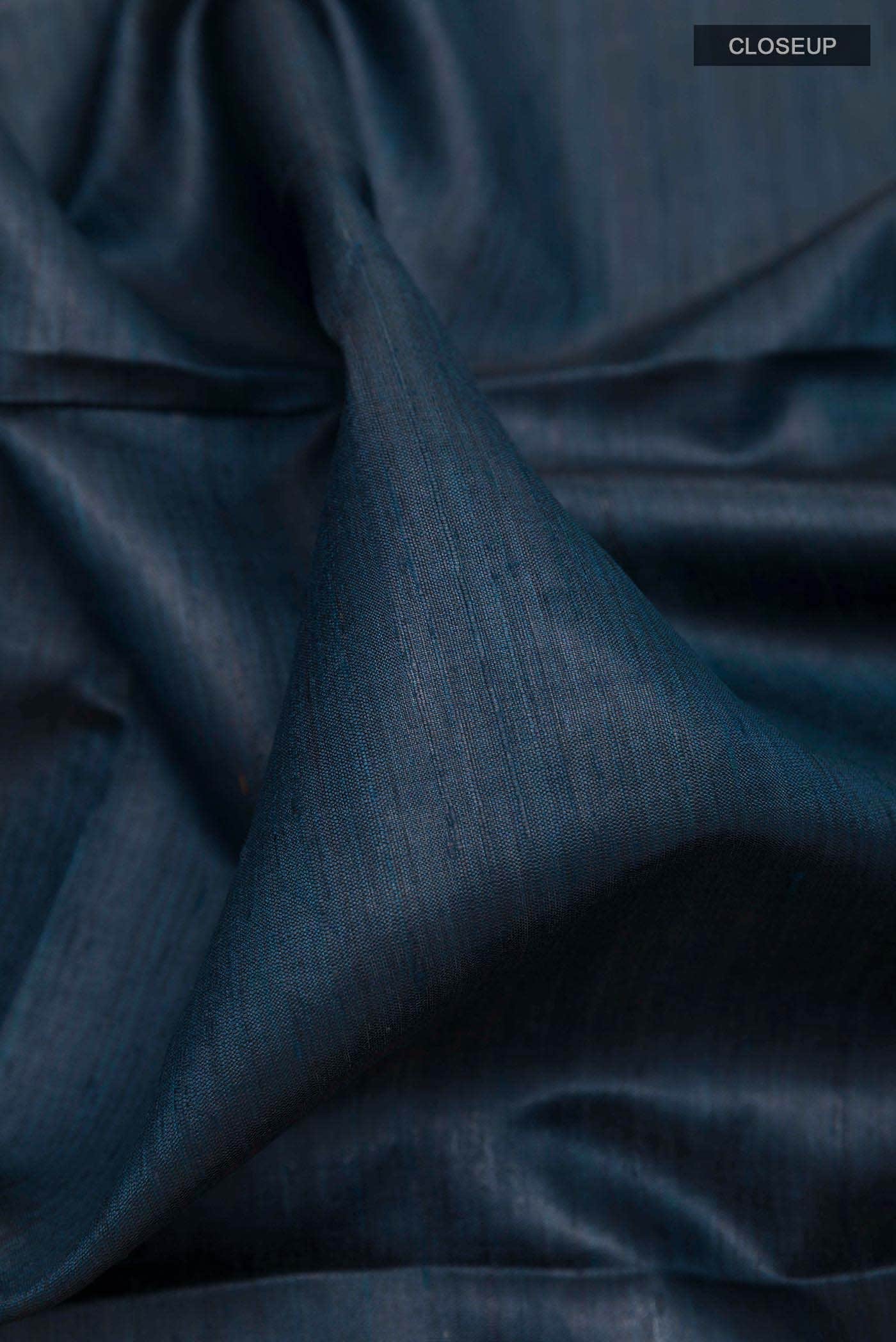 Dark Blue Tussar Saree