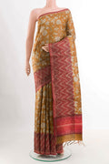 Mustard Tussar Saree