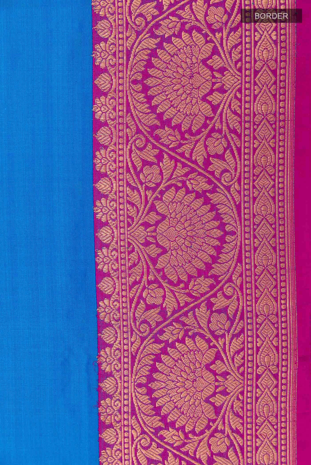 Blue Banarasi Silk Saree