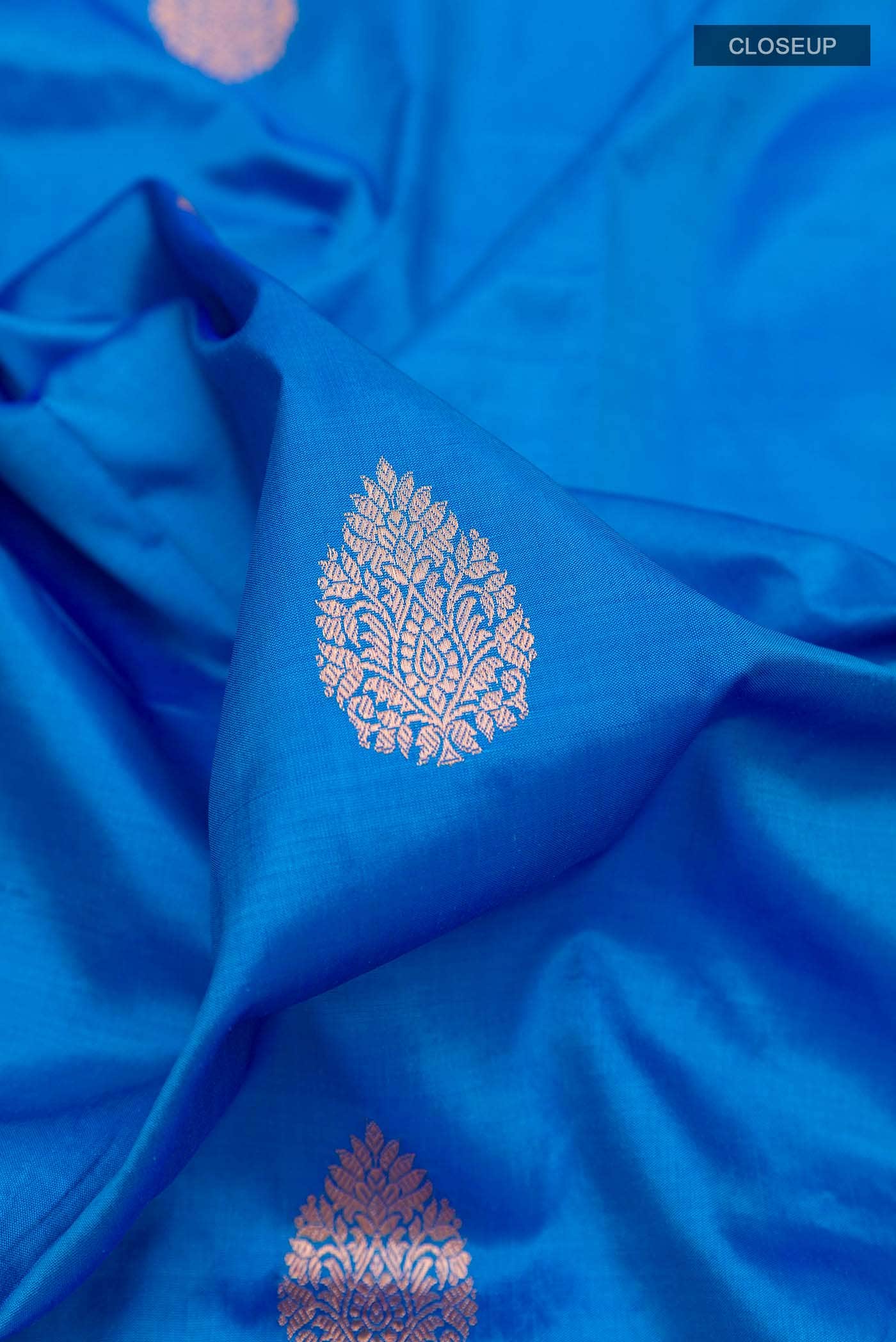 Blue Banarasi Silk Saree