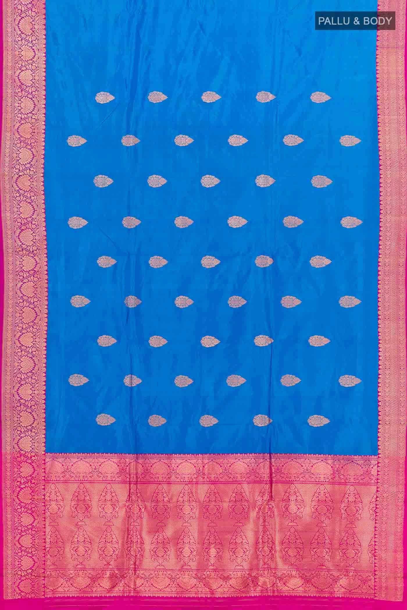 Blue Banarasi Silk Saree